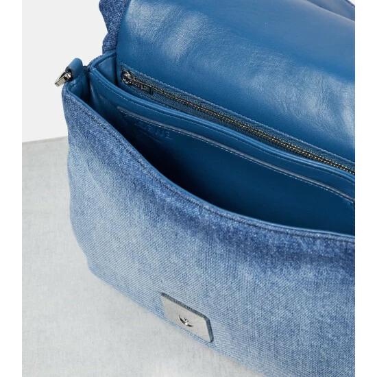 Loewe Goya Puffer Denim Shoulder Bag 2 Loewe Goya Puffer Denim Shoulder Bag - Image 2