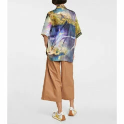 Loewe X Howl's Moving Castle Magical Sky Printed Silk Shirt -Loewe Shop unnamed file 100