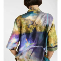Loewe X Howl's Moving Castle Magical Sky Printed Silk Shirt -Loewe Shop unnamed file 101