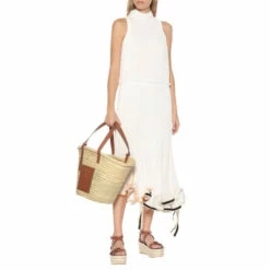 Loewe Large Leather-trimmed Basket Tote -Loewe Shop unnamed file 1044