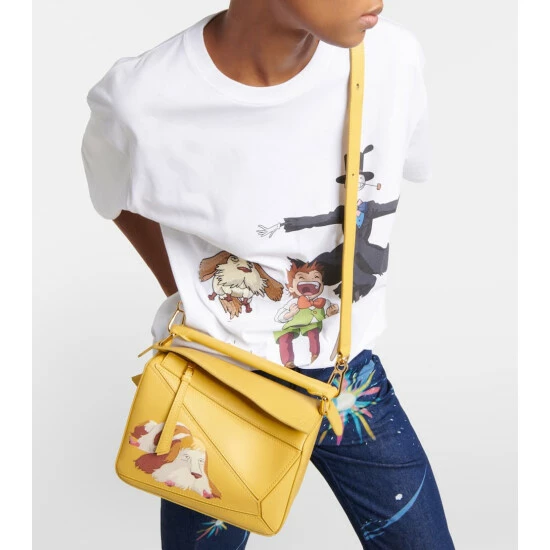 Loewe X Howl's Moving Castle Heen Puzzle Small Leather Shoulder Bag 1 Loewe X Howl's Moving Castle Heen Puzzle Small Leather Shoulder Bag