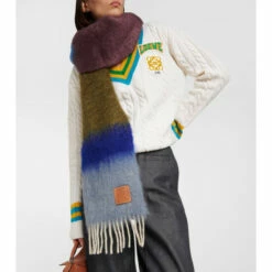 Loewe Anagram Wool-blend Scarf