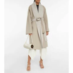 Loewe Anagram Jacquard Wool Coat