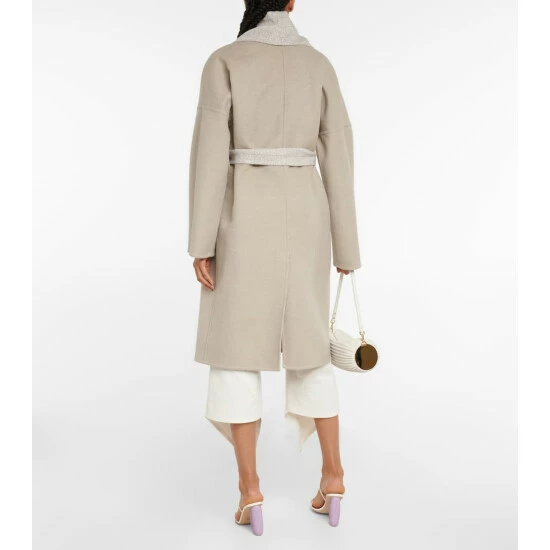 Loewe Anagram Jacquard Wool Coat 2 Loewe Anagram Jacquard Wool Coat - Image 2