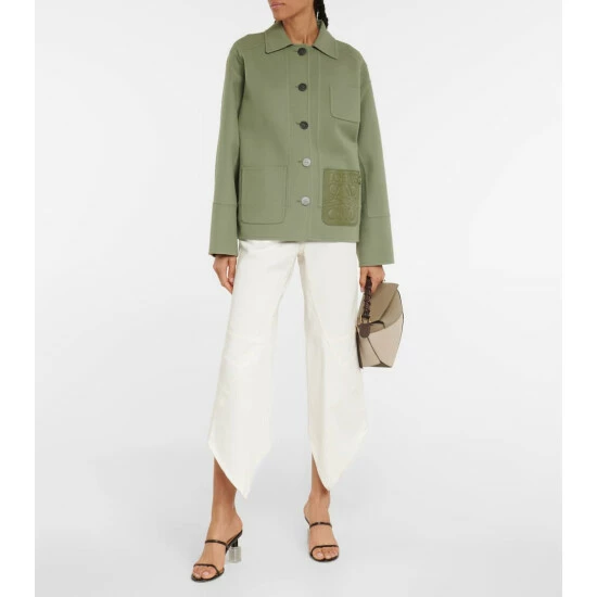 Loewe Anagram Wool And Cashmere Jacket 1 Loewe Anagram Wool And Cashmere Jacket