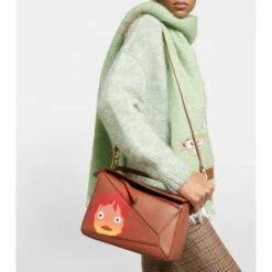 Loewe X Howl's Moving Castle Calcifer Puzzle Small Leather Shoulder Bag -Loewe Shop unnamed file 117