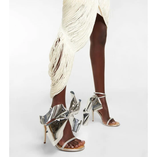 Loewe Metallic Bow Sandals 3 Loewe Metallic Bow Sandals - Image 3