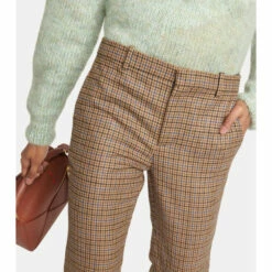 Loewe X Howl's Moving Castle Checked High-rise Slim Wool Pants -Loewe Shop unnamed file 120