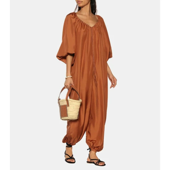 Loewe Small Leather-trimmed Basket Tote 4 Loewe Small Leather-trimmed Basket Tote - Image 4