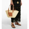 Loewe Medium Leather-trimmed Basket Tote