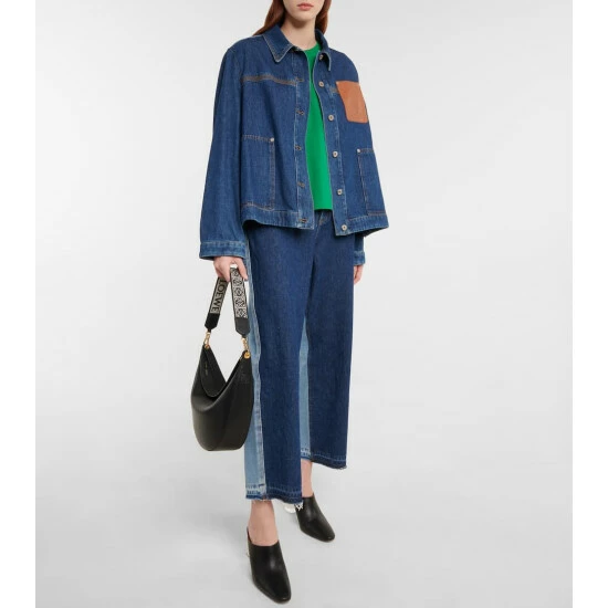 Loewe Anagram-patch Denim Jacket 1 Loewe Anagram-patch Denim Jacket