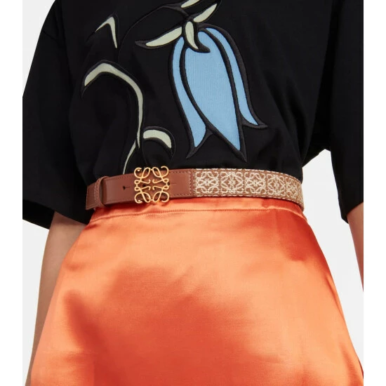 Loewe Anagram Jacquard Leather Belt 1 Loewe Anagram Jacquard Leather Belt