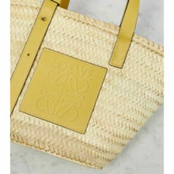 Loewe X Howl's Moving Castle Medium Leather-trimmed Basket Tote -Loewe Shop unnamed file 130