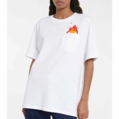 Loewe X Howl's Moving Castle Calcifer Embroidered Cotton T-shirt -Loewe Shop unnamed file 134