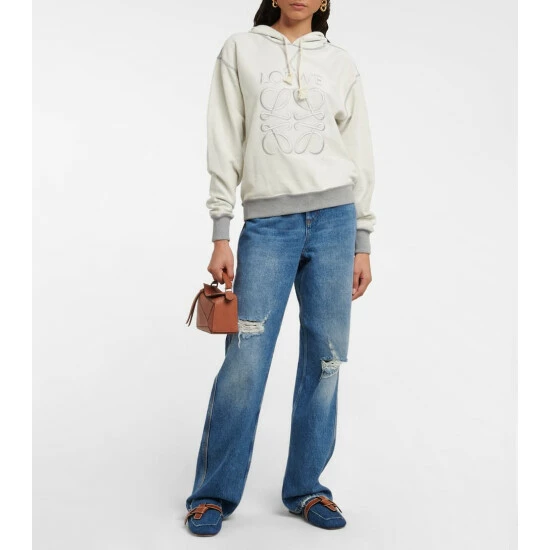 Loewe Anagram Reversible Cotton Hoodie 1 Loewe Anagram Reversible Cotton Hoodie