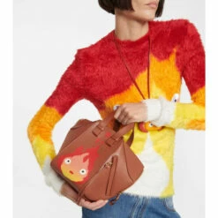 Loewe X Howl's Moving Castle Calcifer Hammock Small Leather Shoulder Bag -Loewe Shop unnamed file 142