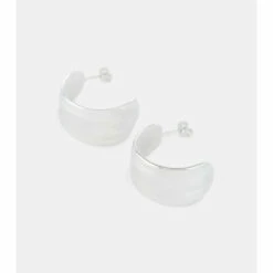 Loewe Sterling Silver Demi-hoop Earrings -Loewe Shop unnamed file 1452