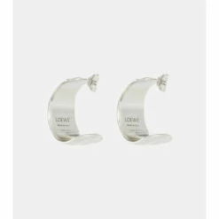 Loewe Sterling Silver Demi-hoop Earrings -Loewe Shop unnamed file 1453