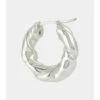 Loewe Twisted Sterling Silver Hoop Earrings