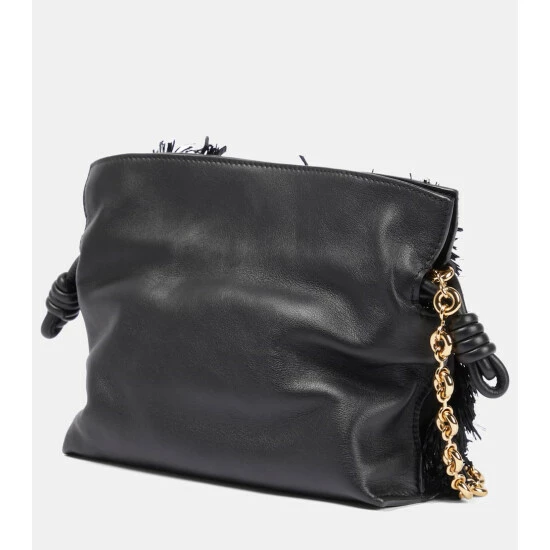 Loewe X Howl's Moving Castle Flamenco Mini Leather And Raffia Clutch 3 Loewe X Howl's Moving Castle Flamenco Mini Leather And Raffia Clutch - Image 3