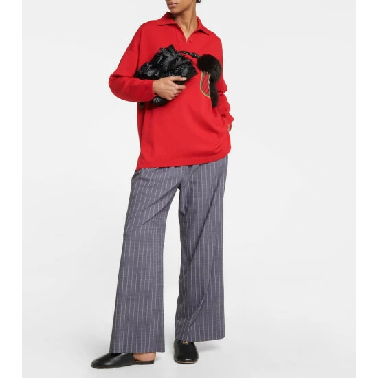 Loewe X Howl's Moving Castle Flamenco Mini Leather And Raffia Clutch 4 Loewe X Howl's Moving Castle Flamenco Mini Leather And Raffia Clutch - Image 4