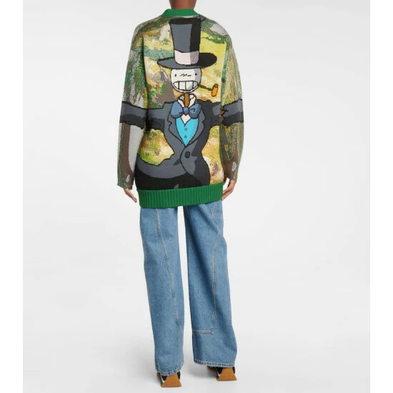 Loewe X Howl's Moving Castle Turnip Head Wool Cardigan 3 Loewe X Howl's Moving Castle Turnip Head Wool Cardigan - Image 3