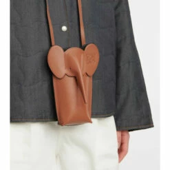 Loewe Elephant Pocket Leather Crossbody Bag