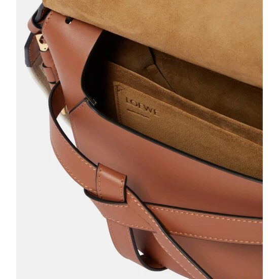 Loewe Gate Small Leather And Jacquard Shoulder Bag 2 Loewe Gate Small Leather And Jacquard Shoulder Bag - Image 2