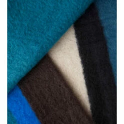 Loewe Anagram Striped Mohair And Wool Blanket