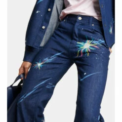 Loewe X Howl's Moving Castle Magical Sky Printed High-rise Jeans -Loewe Shop unnamed file 17