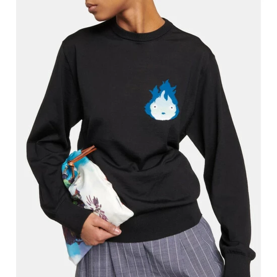 Loewe X Howl's Moving Castle Calcifer Wool Sweater 2 Loewe X Howl's Moving Castle Calcifer Wool Sweater - Image 2
