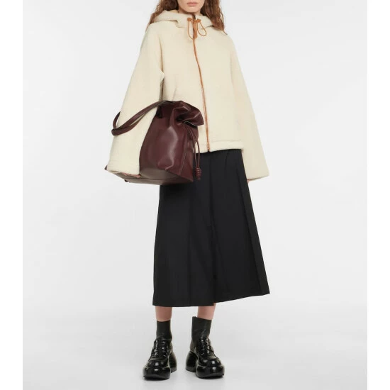 Loewe Leather-trimmed Shearling Jacket 1 Loewe Leather-trimmed Shearling Jacket