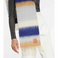 Loewe Striped Mohair And Wool Scarf -Loewe Shop unnamed file 1833