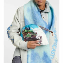 Loewe X Howl's Moving Castle Printed Canvas Drawstring Pouch