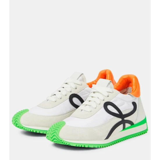 Loewe Flow Suede-paneled Sneakers 4 Loewe Flow Suede-paneled Sneakers - Image 4