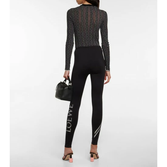 Loewe High-rise Logo Leggings 2 Loewe High-rise Logo Leggings - Image 2