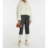 Loewe Gate Shearling Slippers
