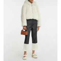 Loewe Gate Shearling Slippers