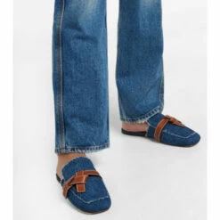 Loewe Gate Denim Slippers -Loewe Shop unnamed file 2019