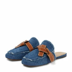 Loewe Gate Denim Slippers -Loewe Shop unnamed file 2020