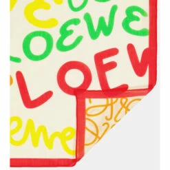 Loewe Logo Cotton And Silk Scarf -Loewe Shop unnamed file 2032