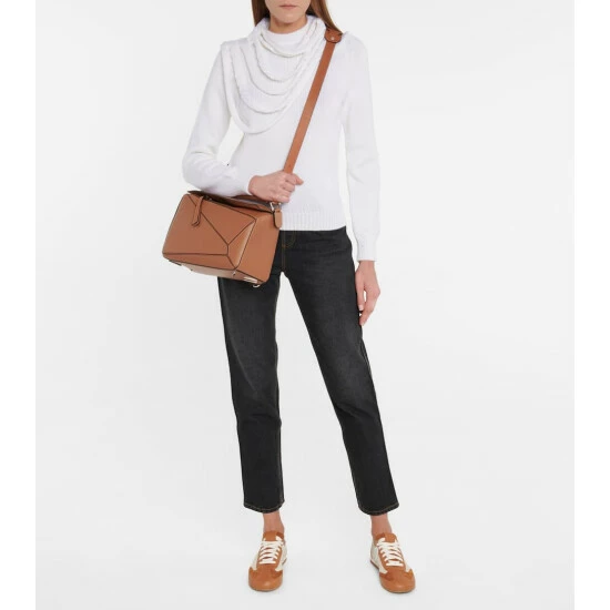 Loewe Puzzle Medium Leather Shoulder Bag 4 Loewe Puzzle Medium Leather Shoulder Bag - Image 4