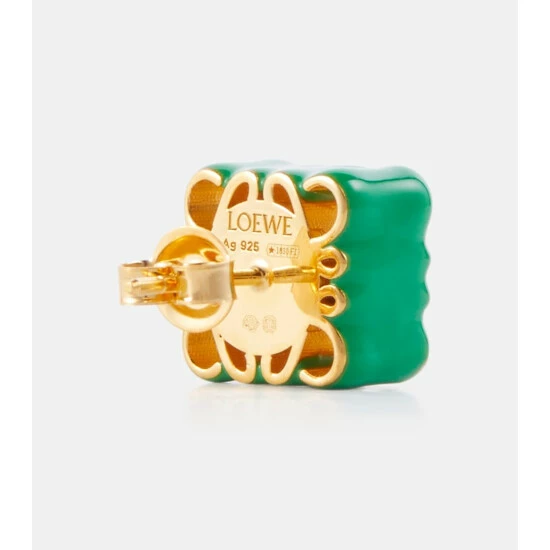 Loewe Anagram Sterling Silver Earrings 4 Loewe Anagram Sterling Silver Earrings - Image 4