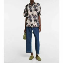 Loewe Anagram Leather Slippers