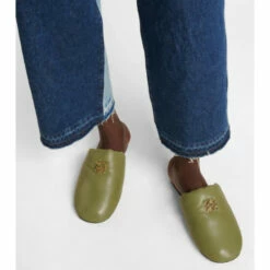 Loewe Anagram Leather Slippers -Loewe Shop unnamed file 2143