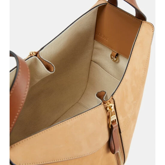 Loewe Hammock Small Suede And Leather Shoulder Bag 2 Loewe Hammock Small Suede And Leather Shoulder Bag - Image 2