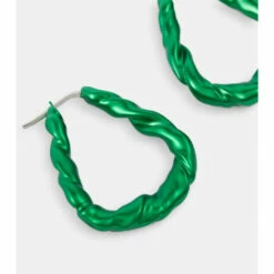 Loewe Nappa Twisted Sterling Silver Earrings -Loewe Shop unnamed file 2173