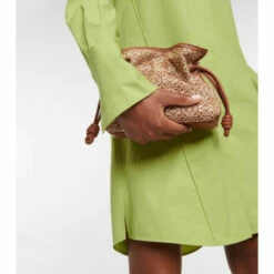 Loewe Flamenco Mini Anagram Jacquard Clutch