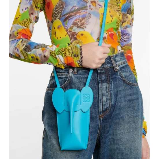 Loewe Elephant Pocket Leather Crossbody Bag 1 Loewe Elephant Pocket Leather Crossbody Bag