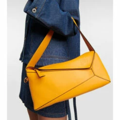Loewe Puzzle Slouchy Leather Shoulder Bag